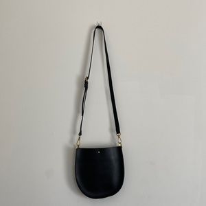 Madewell Black Leather Crossbody Purse